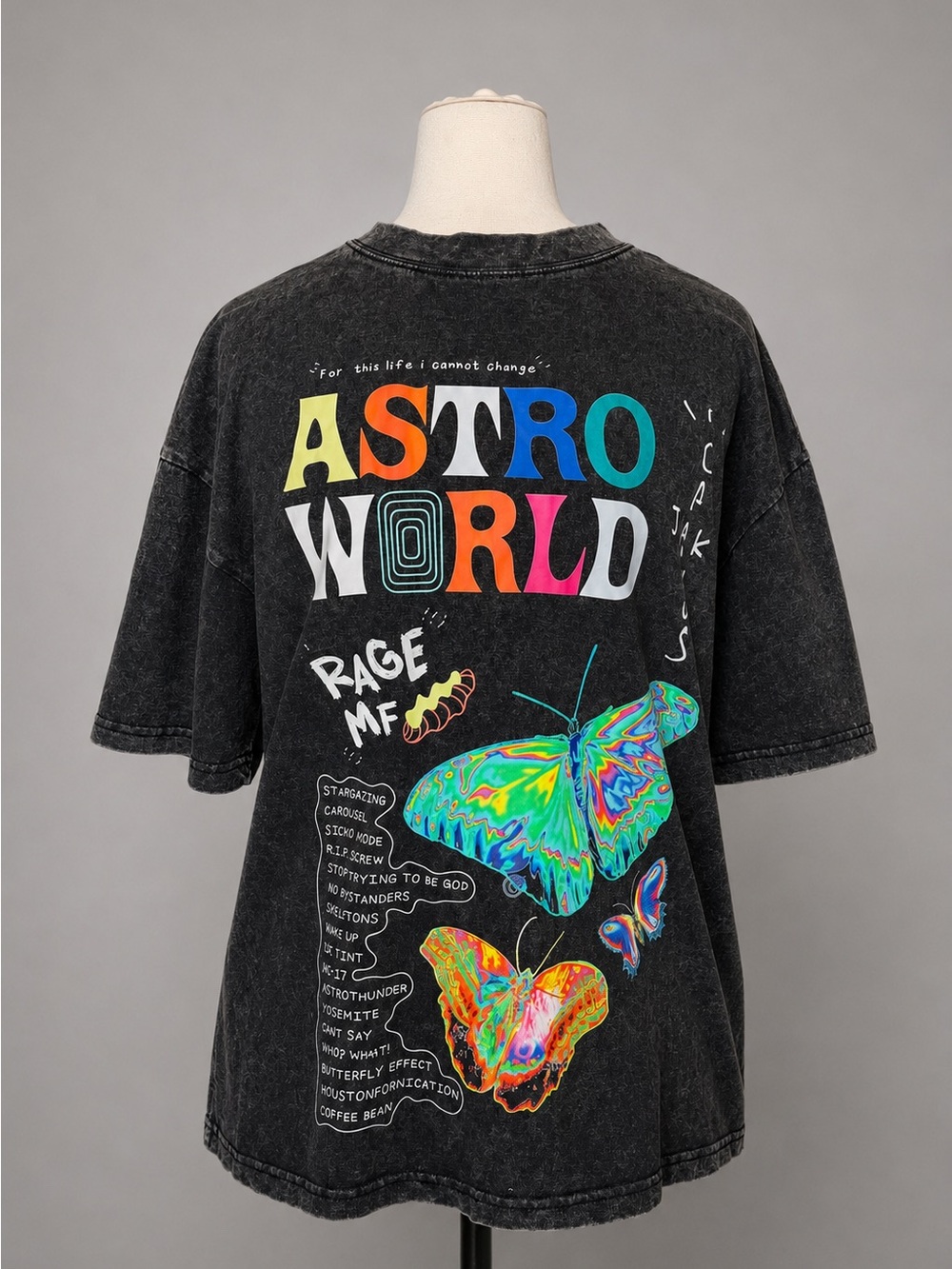 Astroworld Black Graphic Short Sleeve Tee